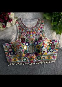 Embroidered Mirror Work Blouse
