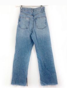 ZARA WIDE LEG JEANS with SPLIT HEM