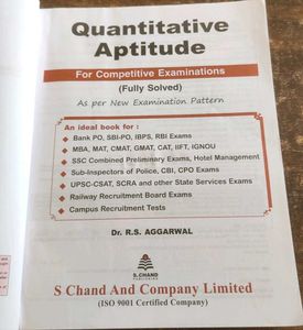 Quantitative Aptitude Book