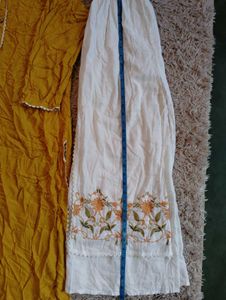 Yellow As White kurti Set