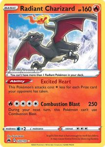 Pokemon Card Radiant Charizad And It Also Shines