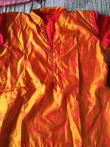Elegant Orange Kurta