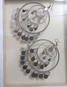 Statement  Oxidised Hoop Earrings