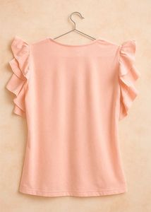Stylish Pastel Pink Off-Shoulder Top