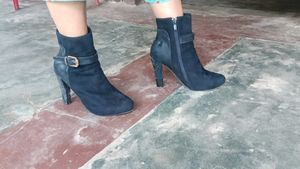 Black Suede Ankle Boots
