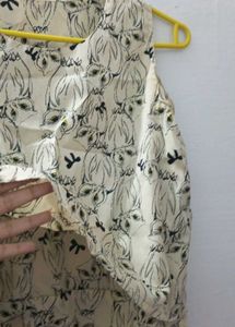Owl Print Crop Top
