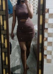 Stretchable Brown Dress