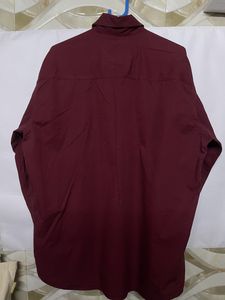 WoodNWoods Maroon Cotton Shirt