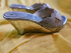 Embellished Silver Sandal