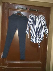 Women Top And Pants Set