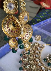 Bridal  Heavy Jewellery In Kundan with Accessories