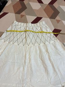 Boho White Maxi Skirt