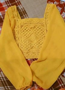 yStylish Yellow Partywear Women Tops &amp; Tunics 🐣💛