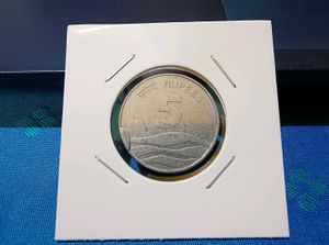 5 Rupees Extra Metal Error Coin Steel Issue Rare