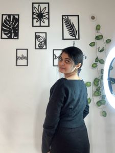 Off Shoulder Black Wool Top