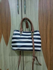 Aldo Striped Handbag