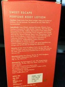 sweet escape perfume body lotion