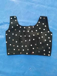 Sequined Black Blouse