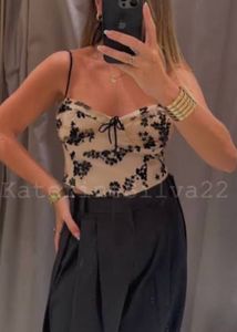 Zara Burn Out Combination Top