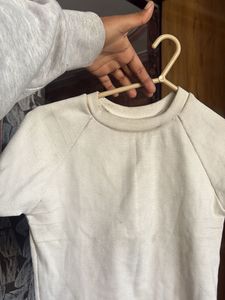 Casual White Crop Top