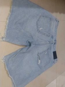 Distressed Denim Jorts