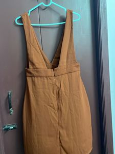 casual brown Skater/Jumper Dress