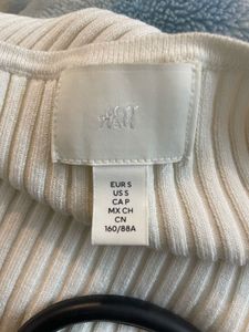 h&amp;m boat neck knit top