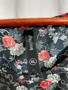 Easy Buy Short Floral Dress With Elastic Waist