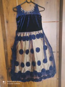 Velvet and Net Frock