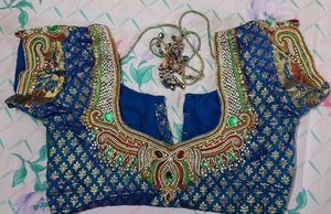 Blue Banarasi Silk Saree