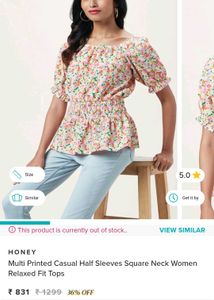 Floral Smocked Top
