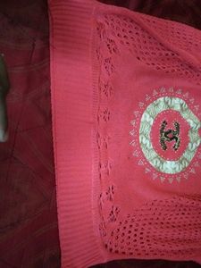 Pink Knit Cardigan