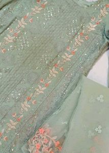 Elegant Pakistani Handwork Embroidery Kurta Set
