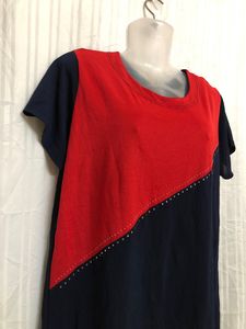 Blue Short Sleeve Top
