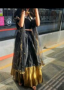 Black Lehenga Set