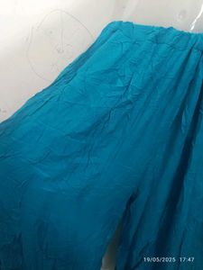 Fully Flared Sea Green Palazzo Cum Skirt