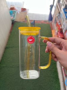 Premium Sipper Glass + Free Spatula