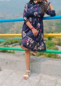 Blue Short Dress