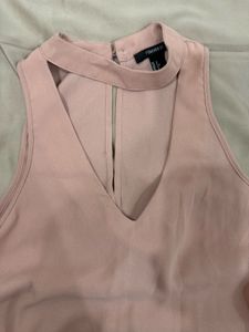 Blush Choker Neck Dress