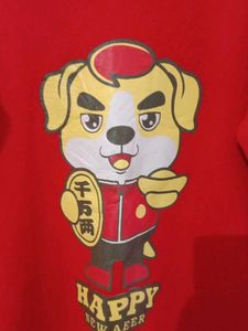 Red Cartoon Dog Dress