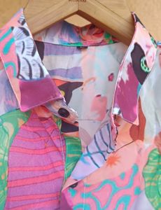 Caaraa Colourful Cool Girls Button Down Shirt