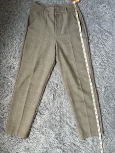 Beige Straight Leg Pants