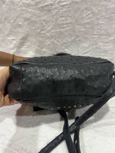 Replay Debossed Ostrich Shoulder Bag