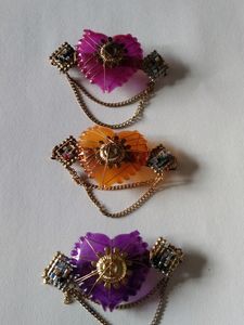 5 Banana Cleature , 3 Hair Clip, 3 Mala, 1 Earring , Plain Nose Ring And Circle Nose Ring