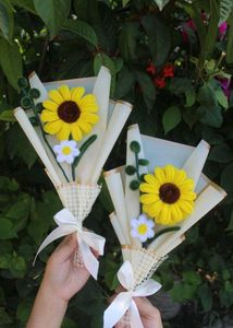 Crochet Sunflower Bouquet