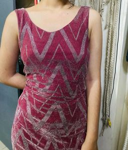 Sparkly Maroon Party Dress