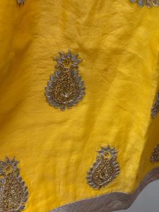 Yellow Embroidered Kurta &amp; Dupatta