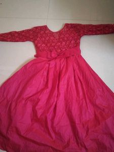Pink Lace Bodice Occasion Dress