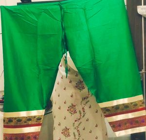 Green Embroidered Kurta Set