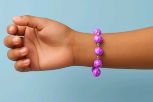Purple Beaded Bracelet